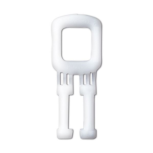 (まとめ) TANOSEE PPバンドストッパー 15mm 白 1パック（1000個） 【×5セット】