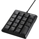 バッファロー(サプライ) 有線コンパクトテンキーボード ブラック BSTK110BK