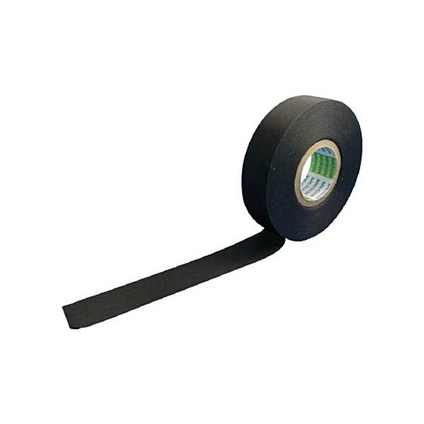 (まとめ) 日東電工 アセテート粘着テープ No.5 19mm×20m 黒 5-1920 1巻 【×3セット】