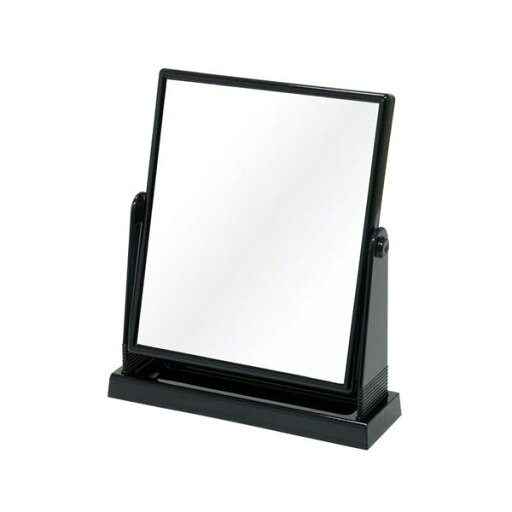 (まとめ) 卓上鏡/スタンドミラー 【ブラック】 角型 300×260×奥行80mm トレイ付き 【30個セット】 (まとめ) 卓上鏡/スタンドミラー 【ブラック】 角型 300×260×奥行80mm トレイ付き 【30個セット】