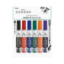 (まとめ) ぺんてる ボードマーカーノックル EMWL5BF6ST 太字 6色 【×30セット】(3)