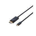 GR ϊP[u Type-C-DisplayPort 1.0m ubN CAC-CDP10BK