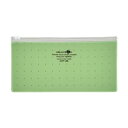 (まとめ)リヒトラブ AQUA DROPsクリヤーケース PEN(通帳)黄緑 F-5301-6 1枚【×50セット】
