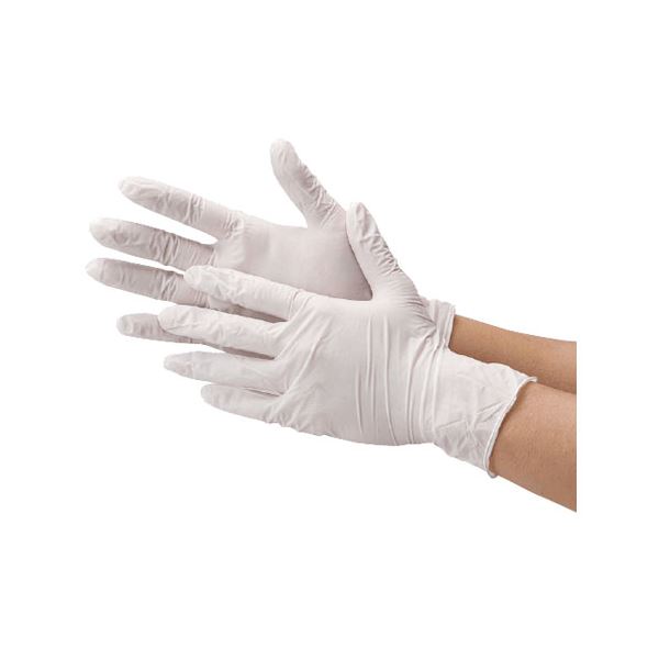 川西工業 ニトリル 使い切り手袋 ホワイト L 2500枚(250枚×10箱) 送料無料！