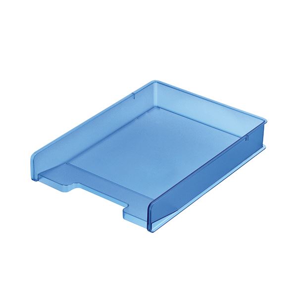 (まとめ) サンカ デスクトレー（頑丈トレー）A4タテ ブルー SDT-PCCBL 1個 【×10セット】