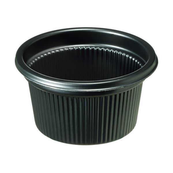 （まとめ）エフピコチューパ 1/2オンスカップ本体 黒 CP070013 1パック(50個)【×10セット】蓋別売り