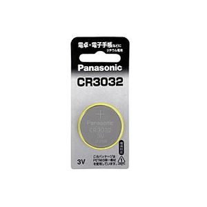 （まとめ）パナソニック コイン形リチウム電池CR3032 1個【×20セット】
