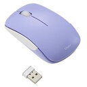 Digio2 無線 軽量マウス 3ボタン/BlueLED パープル MUS-RKT186PUR(2)