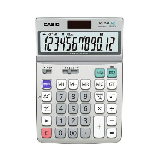 (まとめ) カシオ CASIO エコマーク付電卓 12桁 デスクタイプ DF-120GT-N 1台 【×5セット】 (まとめ) カシオ CASIO エコマーク付電卓 12桁 デスクタイプ DF-120GT-N 1台 【×5セット】