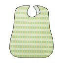 (まとめ)竹虎 ソフラピレンエプロンボーダーチェック グリーン 1枚【×10セット】