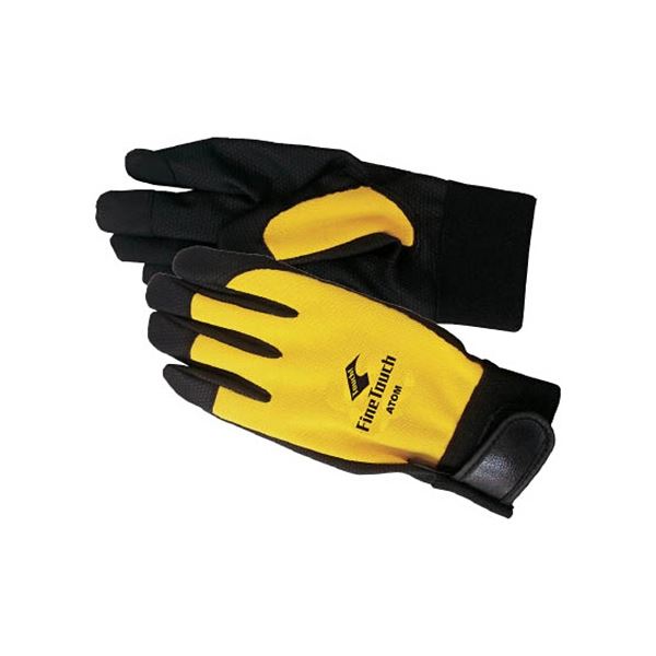 (まとめ) アトム ファインタッチ イエロー LL 2027Y-LL 1双 【×10セット】