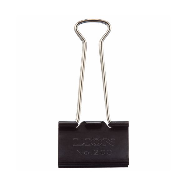 (まとめ) ライオン事務器 バインダークリップ 特大口幅41mm No.200 1箱（10個） 【×10セット】
