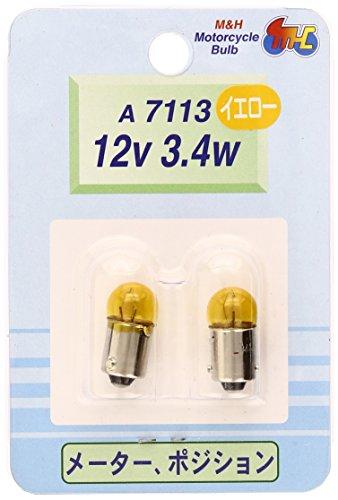 A7113YE 12V3.4W (YE) B・P 送料込み！