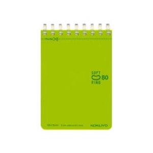 ソフトリングドットB罫80枚A7黄緑 メ-SV378BT-LG 　送料込み！