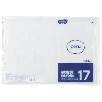 3178739 TANOSEE 規格袋 17号 0.03×360×500mm 　送料込み！