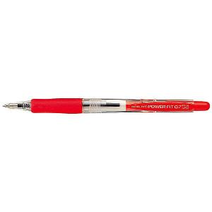 乐天商城 - 再生樹脂ボールペンパワーフィット　インク色：赤　ボール径0．7mm PR-100R 1本 　送料込み！
