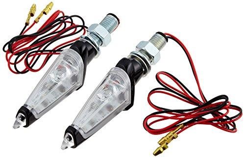 ハリケーン　HA5222BC LEDダガーウインカー ブラック クリアレンズ 汎用 ハイパワーLED 12V2W_アルミ製..