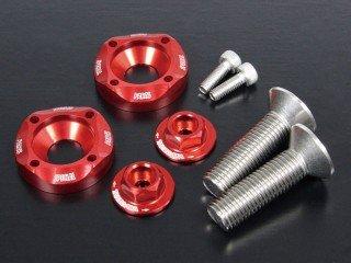 トップボルトセット(キャップ・リテーナー/2個/レッド)　モンキー・ゴリラ・モンキーFI　品番：06-02-0039 　送料込み！