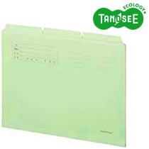 TANOSEE カットフォルダー 3山 A4 グリーン 3冊入(1組)(OSA4-CF3G) 　送料込み！