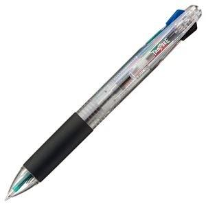 TANOSEE 油性多色ボールペン 0.7mm 4色 軸色(クリア) 16-8365202 　送料込み！