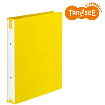 TANOSEE リングファイル A4タテ リング内径32mm イエロー(TRFW-A4-Y) 　送料込み！