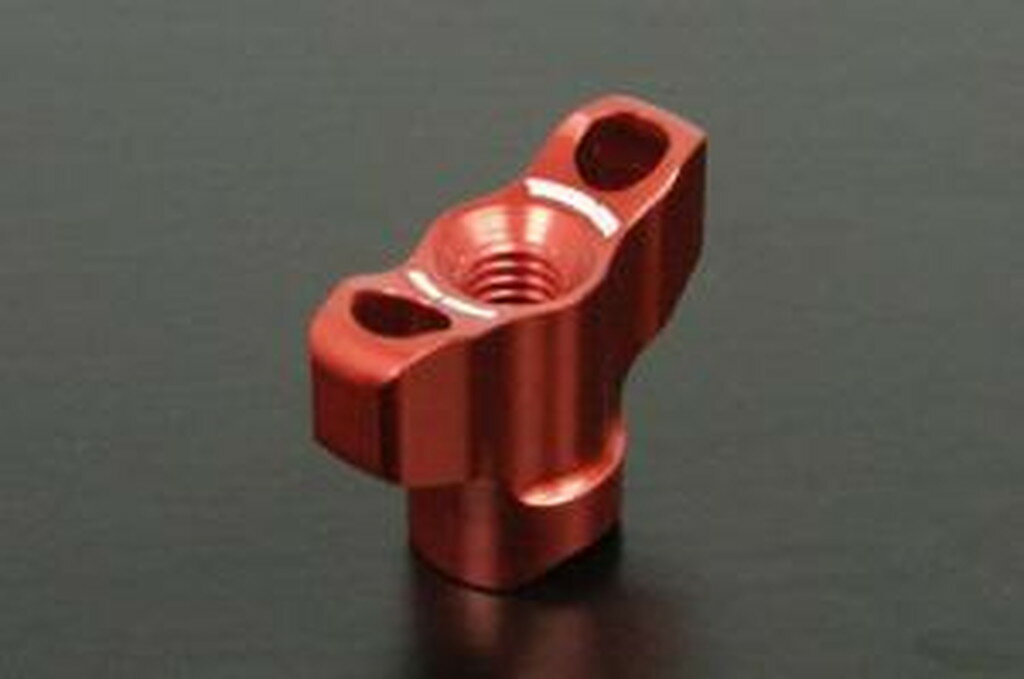 ブレーキアジャストナット (レッド/2P)　モンキー/カブ50・70・90・110・C125/クロスカブ/DAX　品番：06-08-0038 　送料込み！