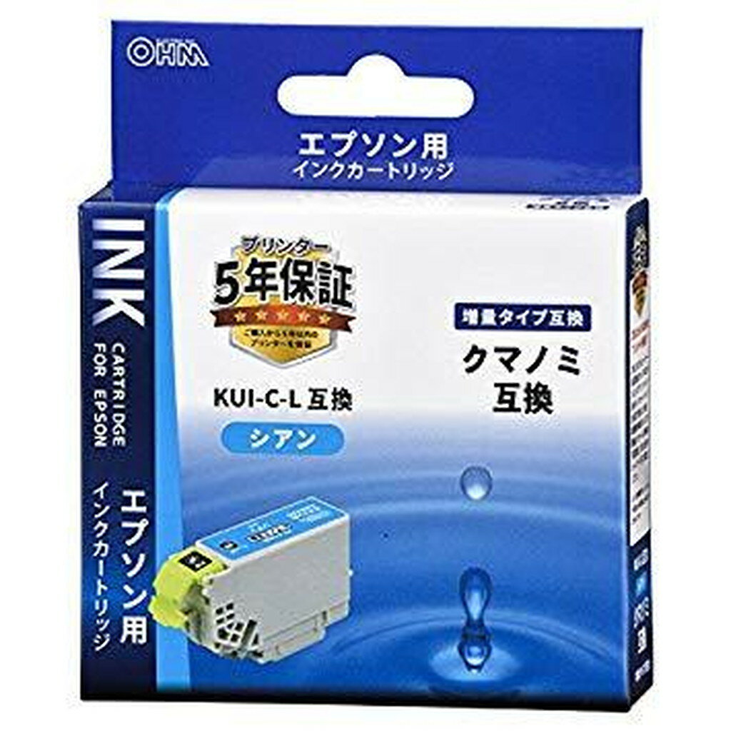 Refill Ink - 01-4314 エプソン クマノミ KUI-C-L互換インク(シアン×1) INK-EKUILB-C 　送料込み！