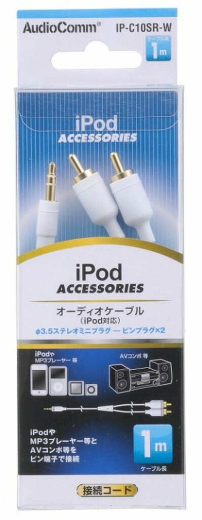 φ3.5ステレオミニプラグ+2ピンプラグ 1m