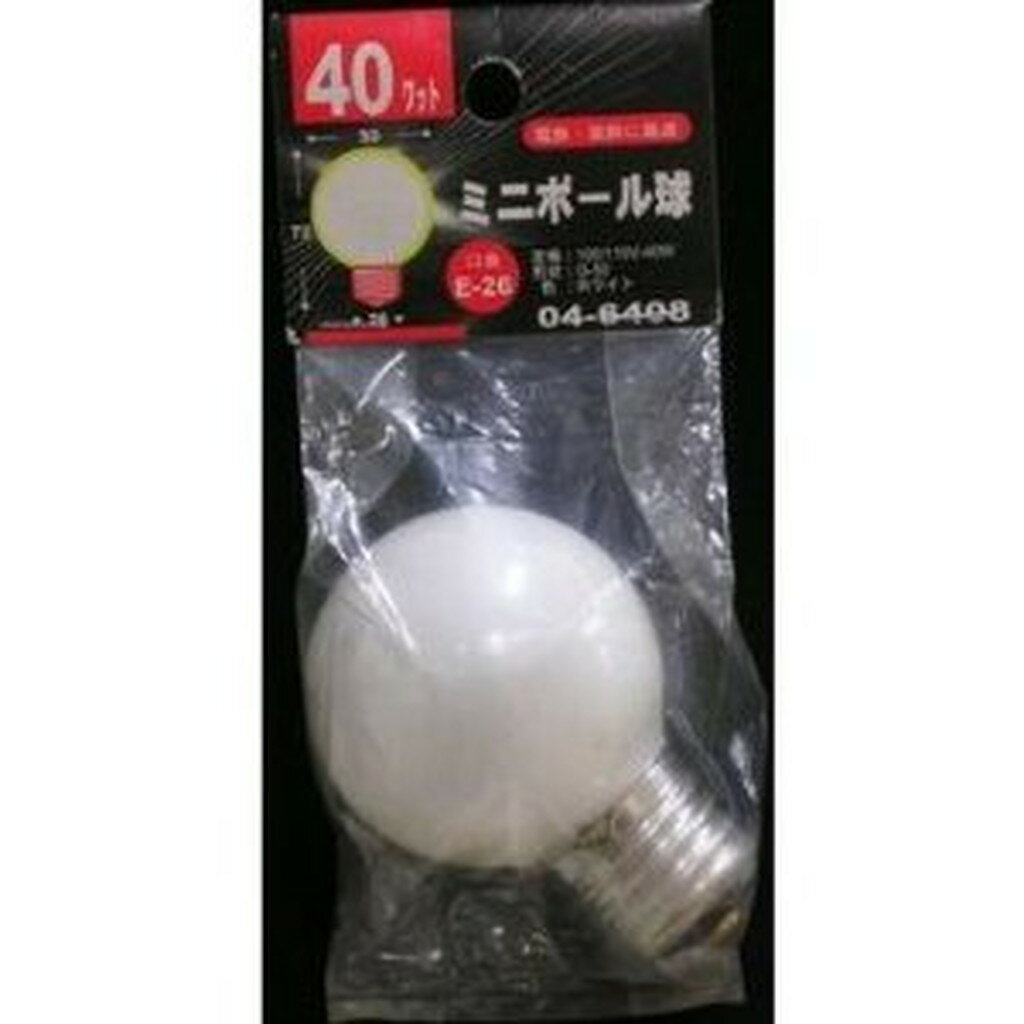 �ߥ˥ܡ����G50 E26 40W�ۥ磻��