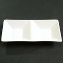 ブランカ 2品皿M(陶器) サイズ:15.5x7.5xH2cm
