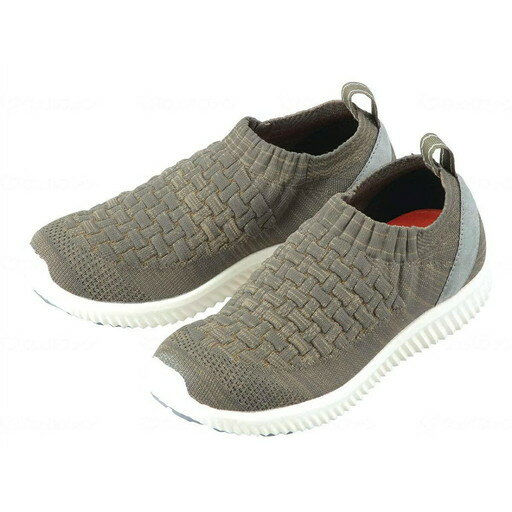 SaiSai ストレッチニットスニーカー カーキ L（240～245mm） WG140 1足