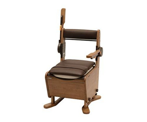 家具調トイレ＜座楽＞ひじ掛けはね上げ　ソフト便座　ミディアムブラウン PN-L23407MB 1個