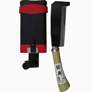 鋼典 鋼付 箸付鉈 コブ柄 木鞘 C-71 　送料込み！