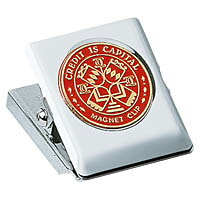 マグネットクリップ小 口幅31mm 赤 (クリ-65NR) 　送料込み！