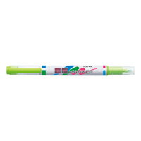 蛍光マーカー＜K2＞細字0.8mm＆太字4mmツイン10本入グリーン (K2PM-L2GX10) 送料込み！