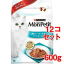 モンプチ バッグ 5種のシーフードブレンド かに・えび・鯛・かつお・まぐろ(600g*12コセット) ...