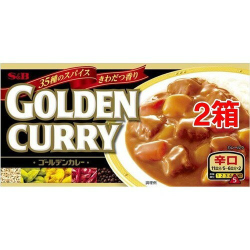 ゴールデンカレー 辛口(198g*2コセット)【ゴールデン】[エスビー食品 カレールウ カレールー スパイス]