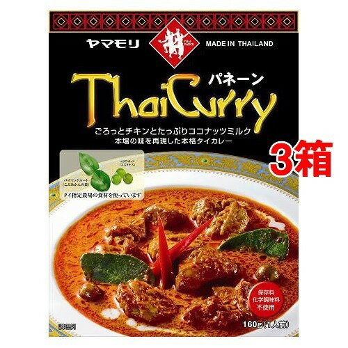 タイカレー パネーン(160g*3箱セット)【ヤマモリ】