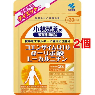 小林製薬 栄養補助食品 コエンザイムQ10 αリポ酸 L-カルニチン(60粒入*2コセット)【小林製薬の栄養補助食品】