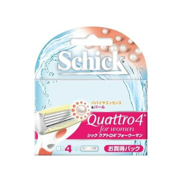 シック クアトロ4 フォーウーマン 替刃 4コ入 【シック】【女性用シェーバー(カミソリ)替刃】