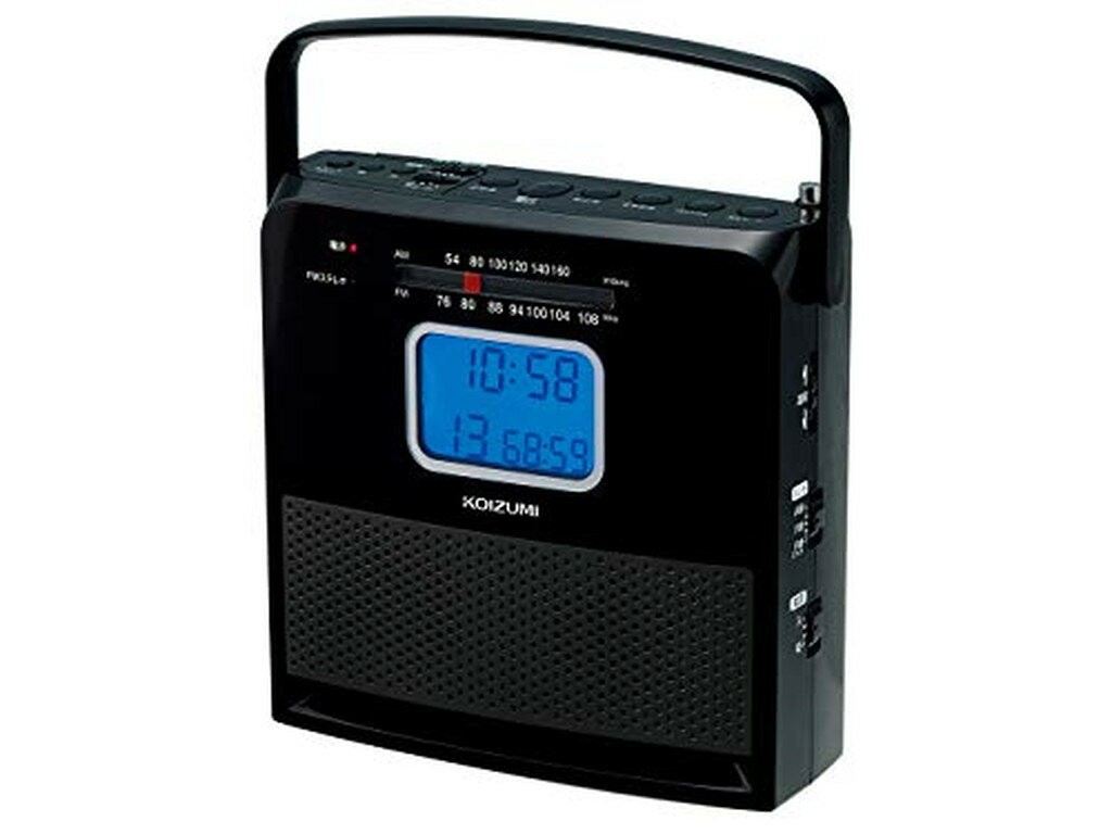 コイズミ CDラジオ ブラック SAD-4707／K(1台)【コイズミ】