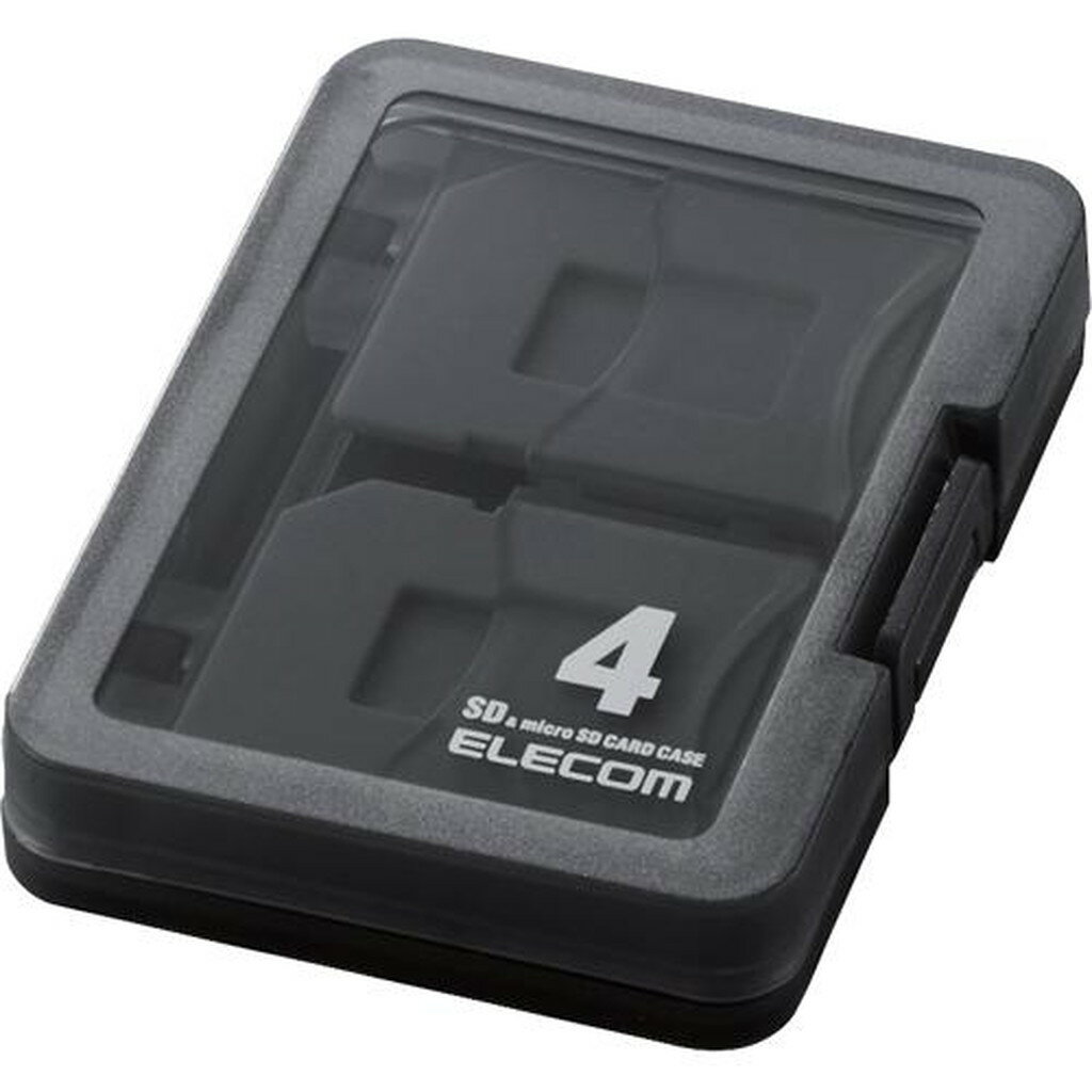 エレコム SDケース 4枚収納 (SDカード1枚+マイクロSDカード3...(2)