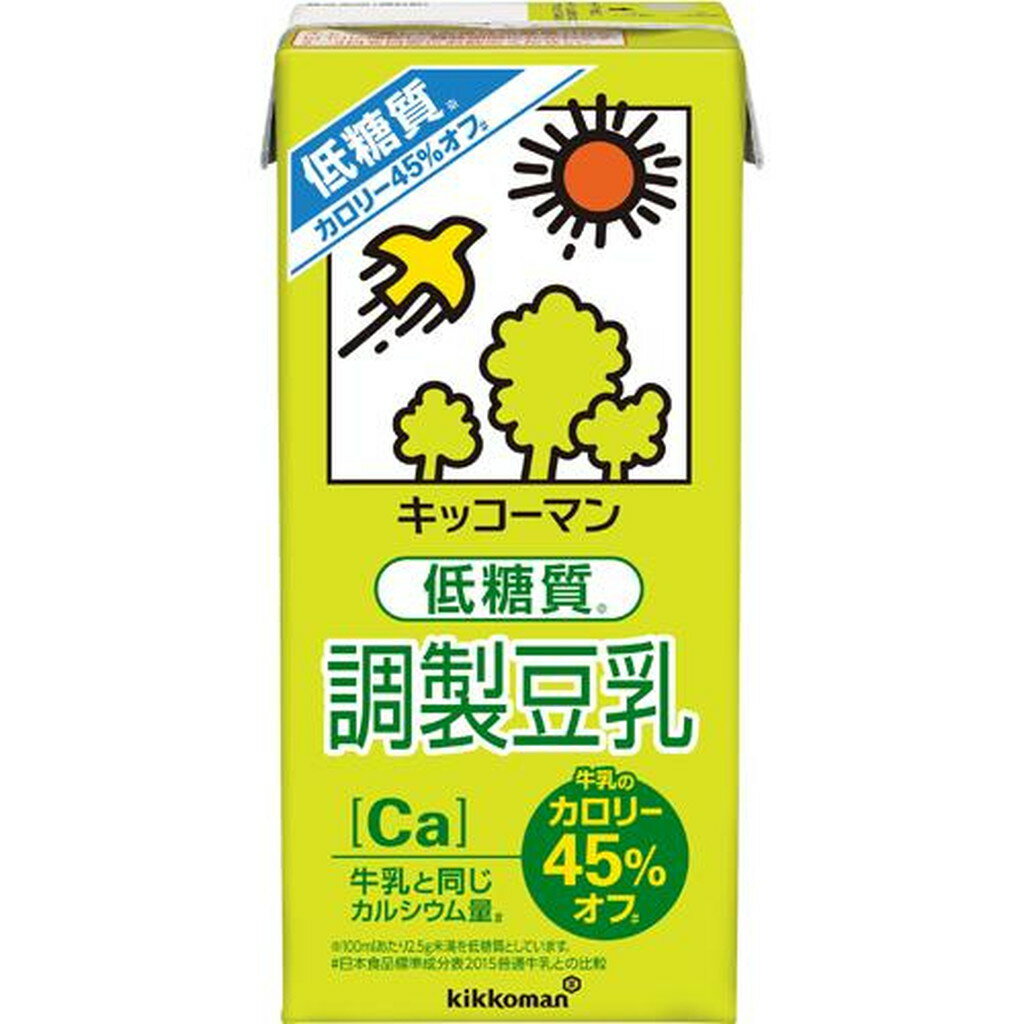 キッコーマン 低糖質 調製豆乳L(1L*6本入)【キッコーマン】