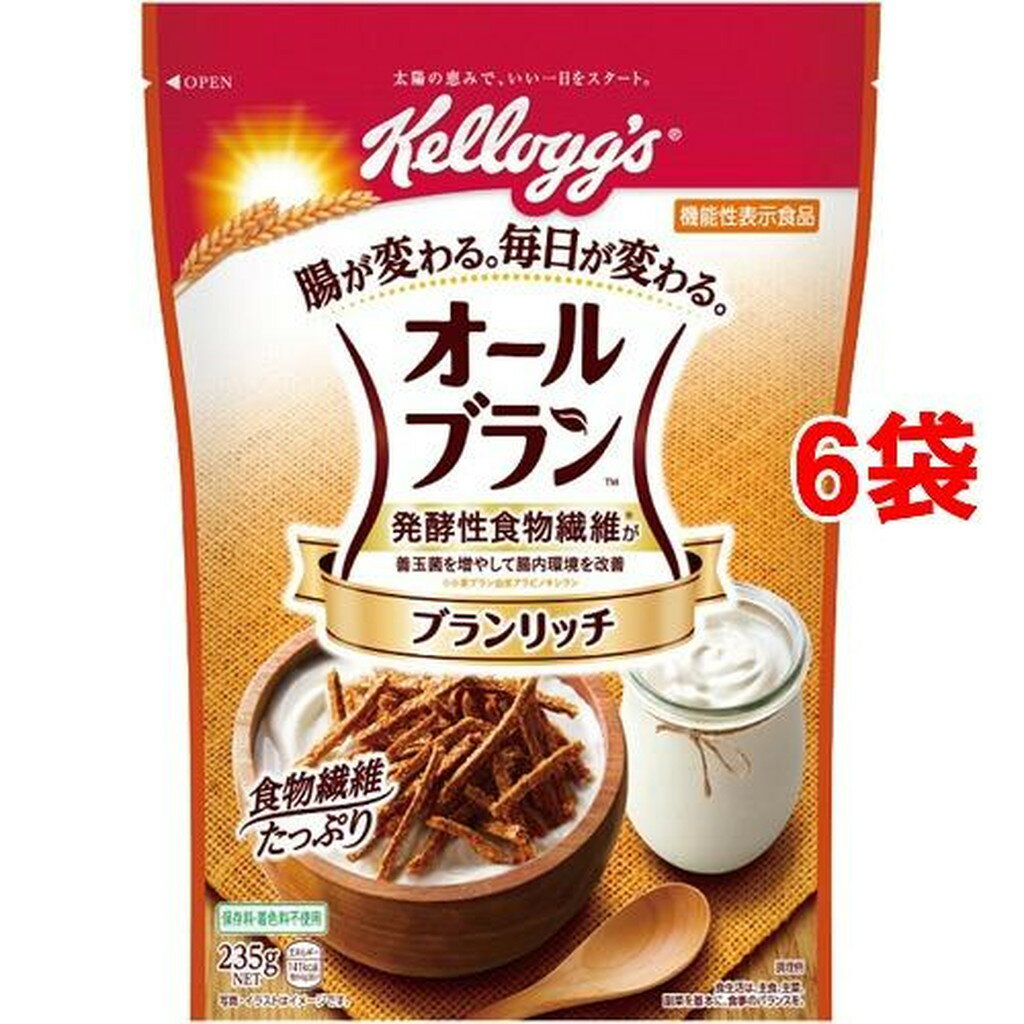 ケロッグ オールブラン ブランリッチ(235g*6袋セット)【オールブラン】のサムネイル