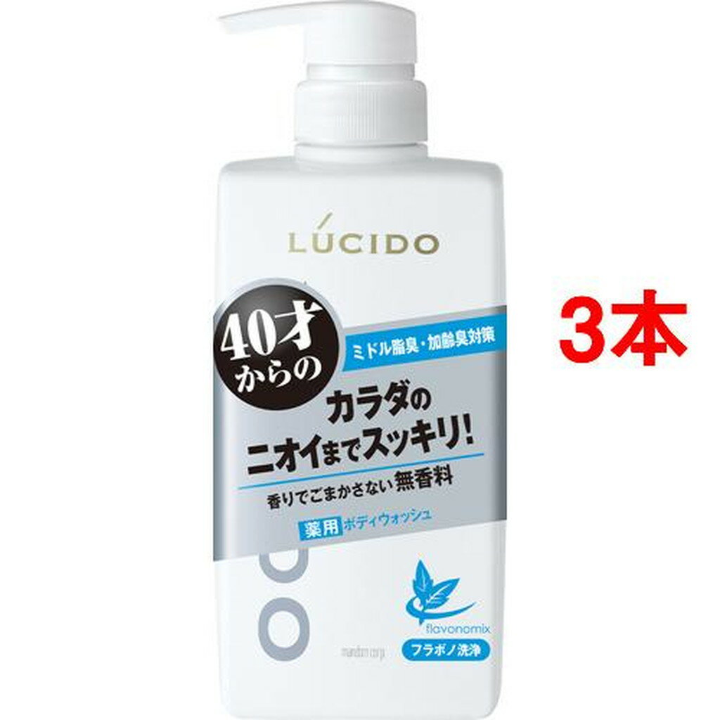 ルシード 薬用デオドラントボディウォッシュ(450ml*3本セット)【ルシード(LUCIDO)】 ルシード 薬用デオドラントボディウォッシュ(450ml*3本セット)【ルシード(LUCIDO)】