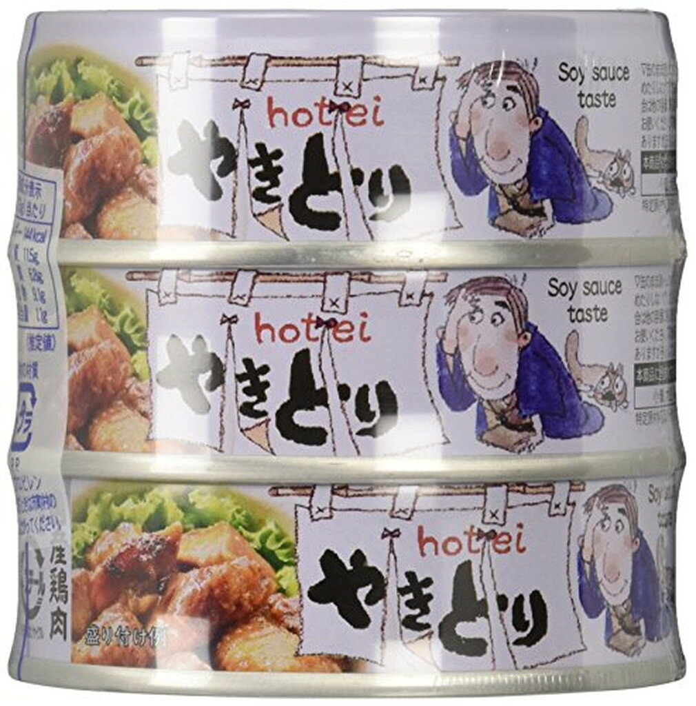 ホテイフーズ やきとり缶詰 国産鶏肉使用 やきとり たれ味 3缶シュリンク(3缶入×6セット(1缶あたり75g)..