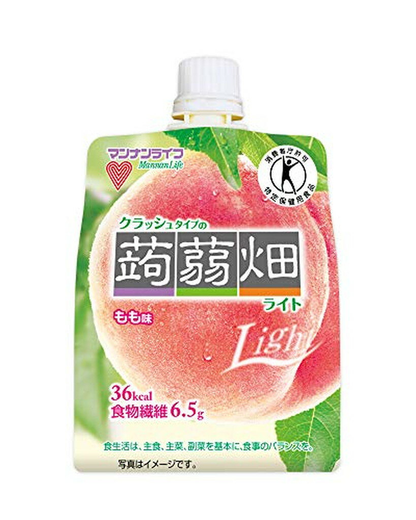 クラッシュタイプの蒟蒻畑ライト もも味(150g*6コセット)【蒟蒻畑】[こんにゃくゼリー 食物繊維 低カロリー ゼリー飲料]