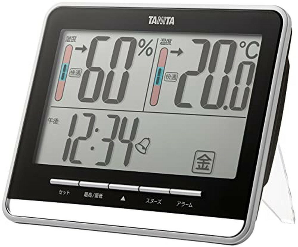 タニタ デジタル温湿度計 ブラック TT-538-BK(1台)【タニタ(TANITA)】