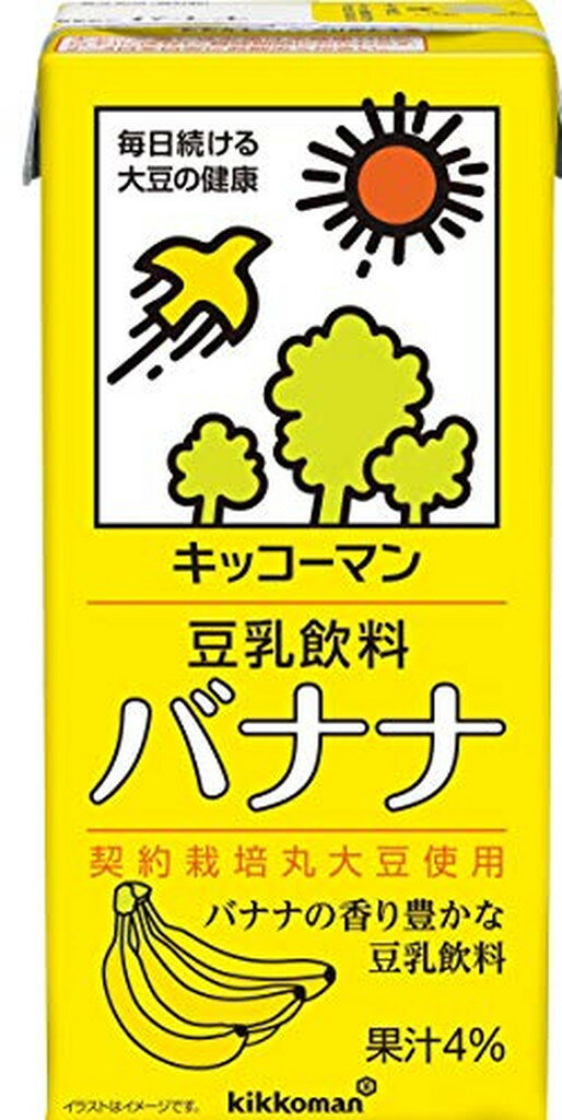 キッコーマン 豆乳飲料 バナナ(1L*6本入)【キッコーマン】[たんぱく質]