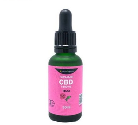 有機ローズ CBDオイル 1500mg(30ml)【Mideco Organics】[有機CBDオイル]